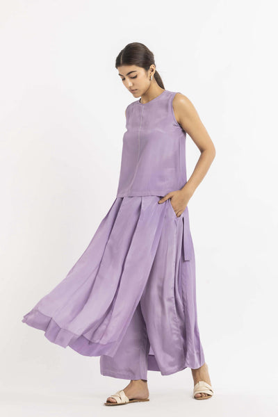 Round Neck Top Co-ord Lavender Fashion THREE