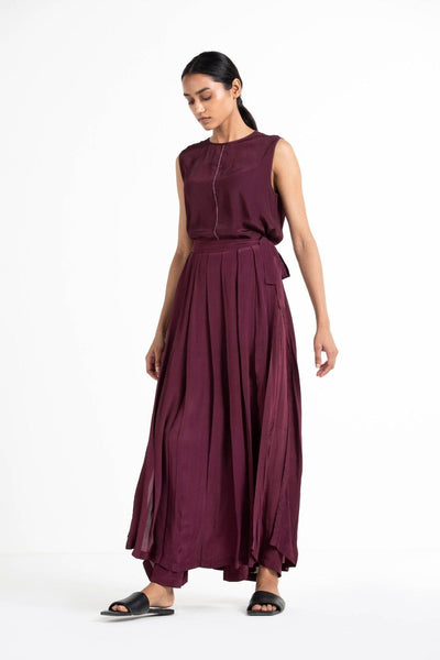 Round Neck Top Co-ord (Set of 2) Fashion THREE
