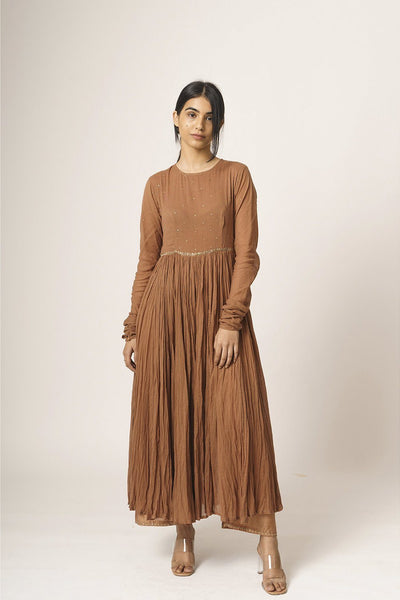 Rust Aayat Anarkali Fashion DOT 