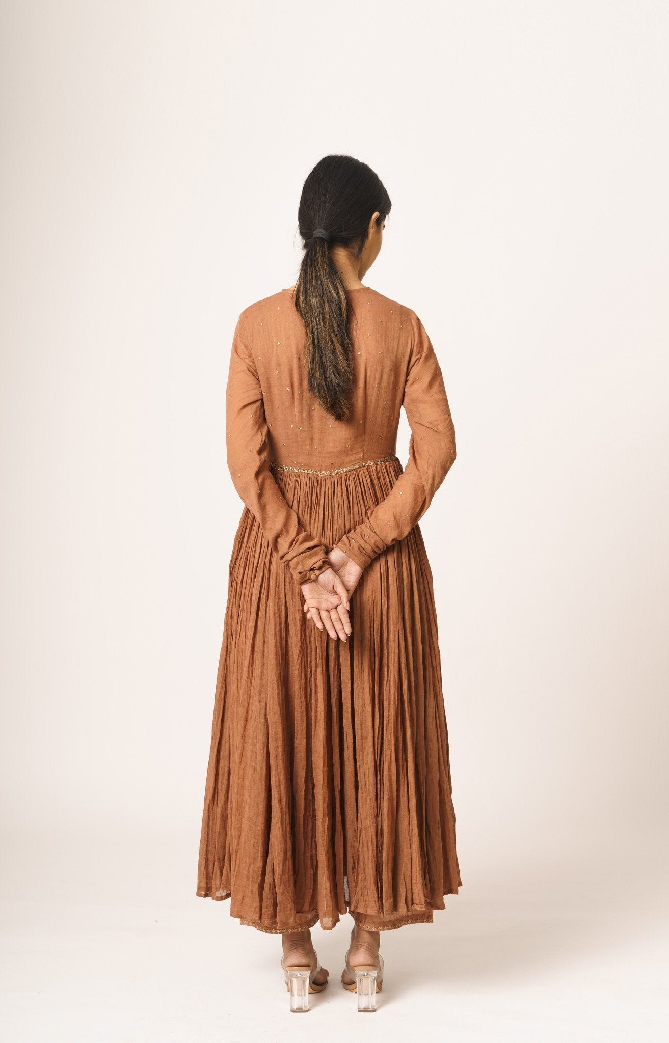 Rust Aayat Anarkali Fashion DOT 