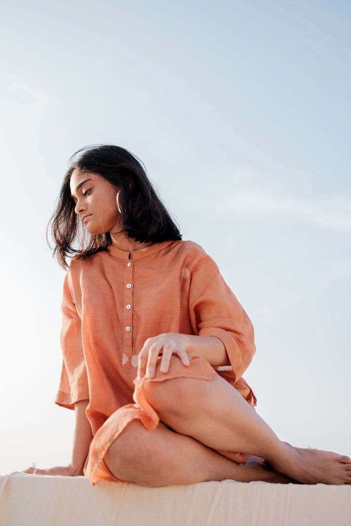 Rust Hayal Dress Fashion Nirjara