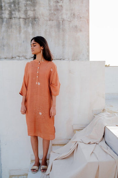 Rust Hayal Dress Fashion Nirjara