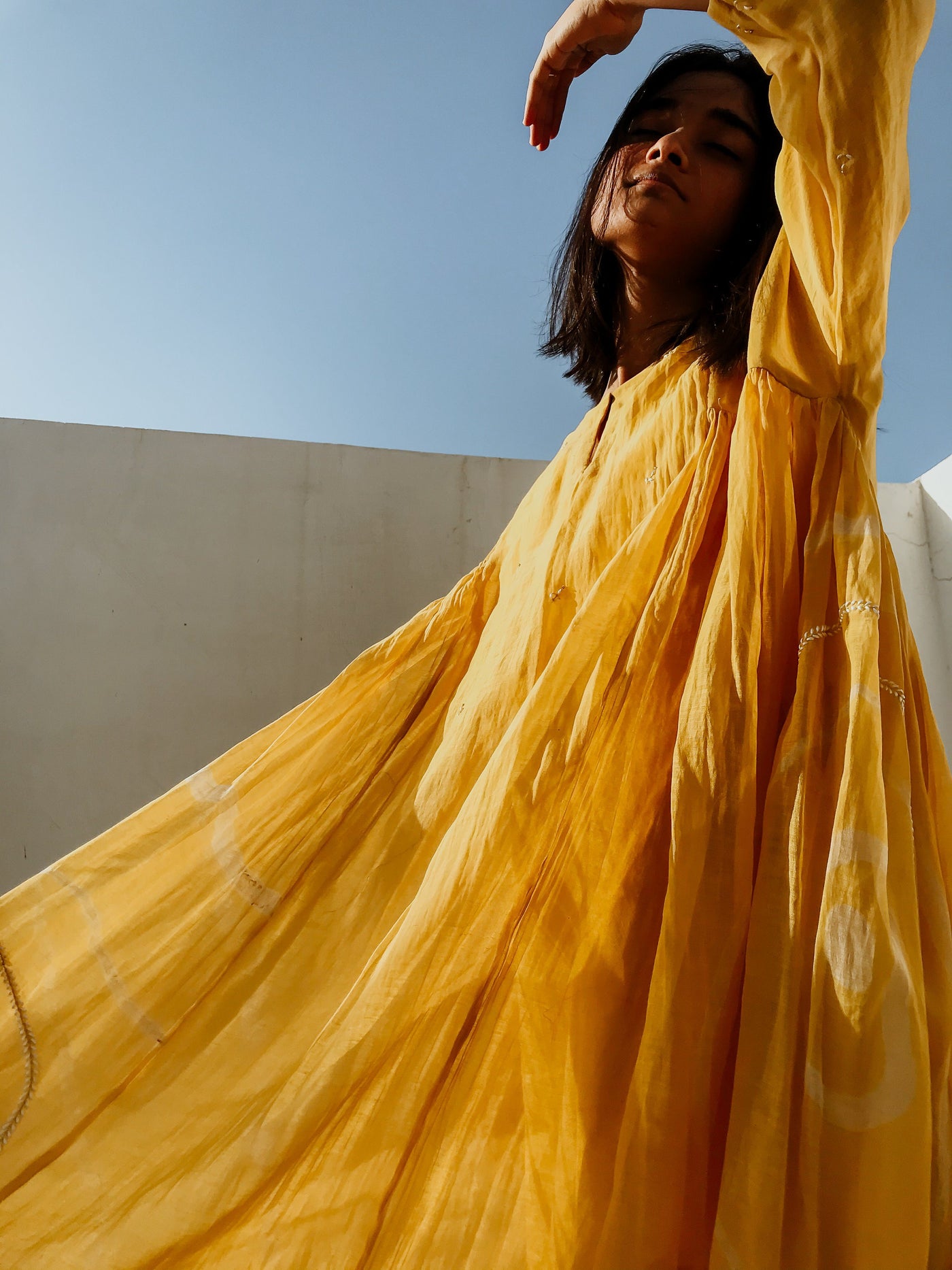 Ruzgar Dress Yellow Fashion Nirjara