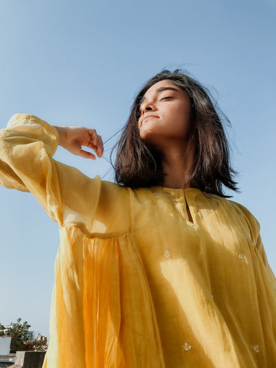 Ruzgar Dress Yellow Fashion Nirjara
