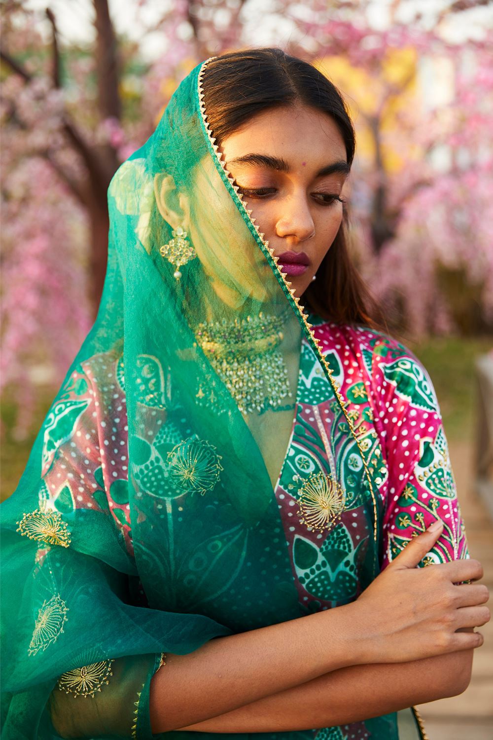SADABAHAR ORGANZA SILK DUPATTA Fashion JodiLife