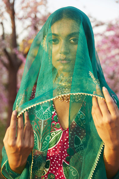 SADABAHAR ORGANZA SILK DUPATTA Fashion JodiLife