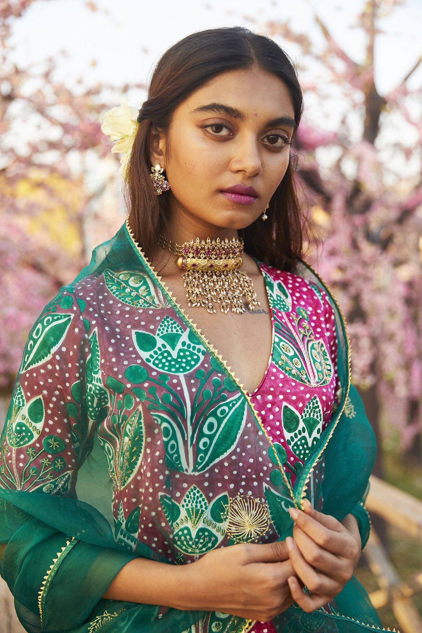 SADABAHAR ORGANZA SILK DUPATTA Fashion JodiLife