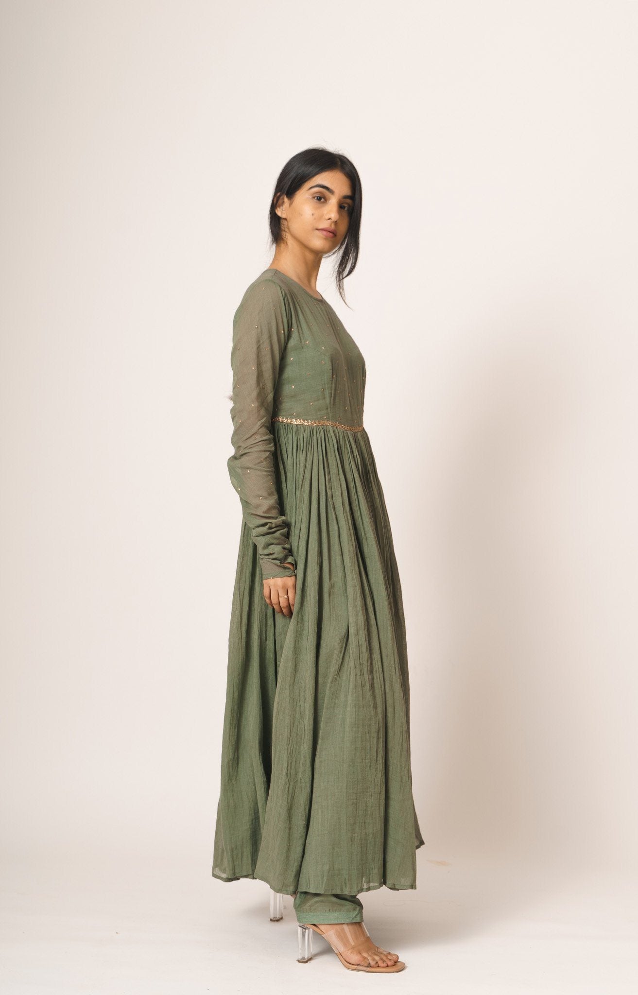 Sage Green Aayat Anarkali Fashion DOT 