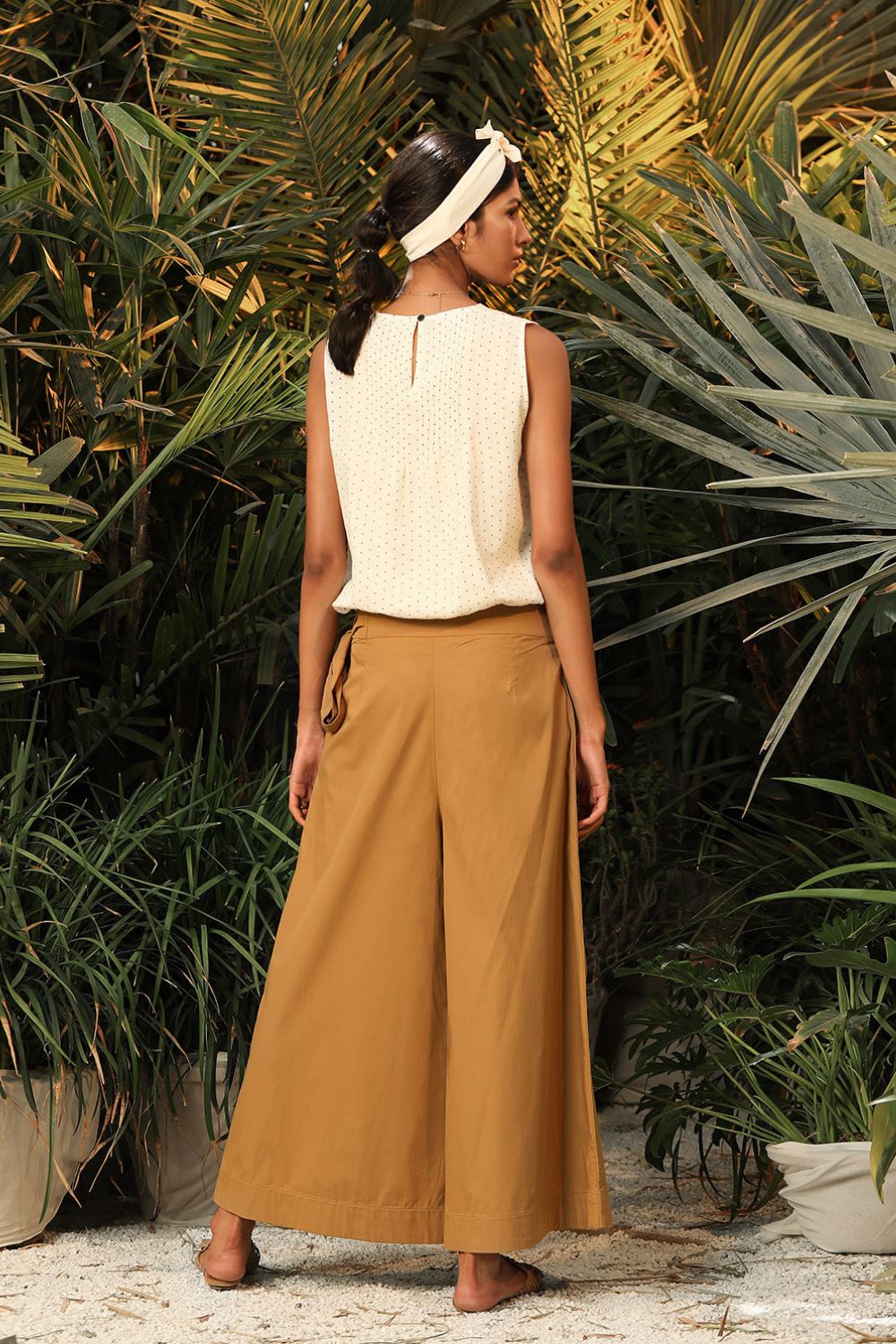 Sand Castle-Flared Pants Fashion Khara Kapas