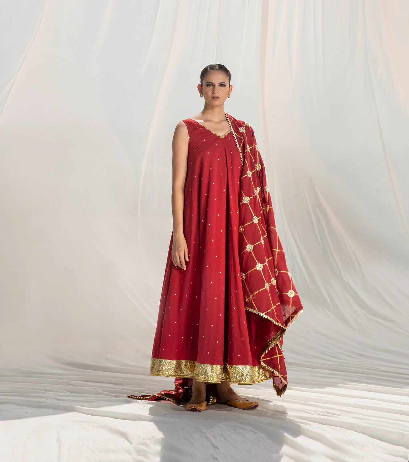 Sangria Flared Maxi Fashion Khara Kapas