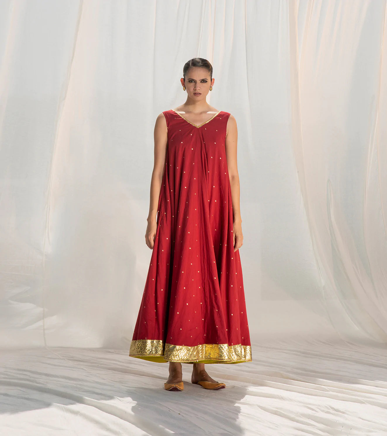 Sangria Flared Maxi Fashion Khara Kapas