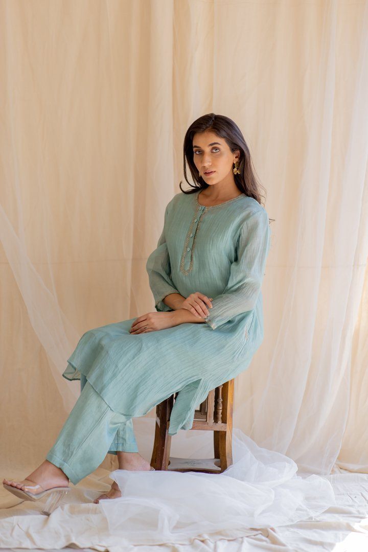 Saphire Gul Seedh Kurta Fashion Nirjara