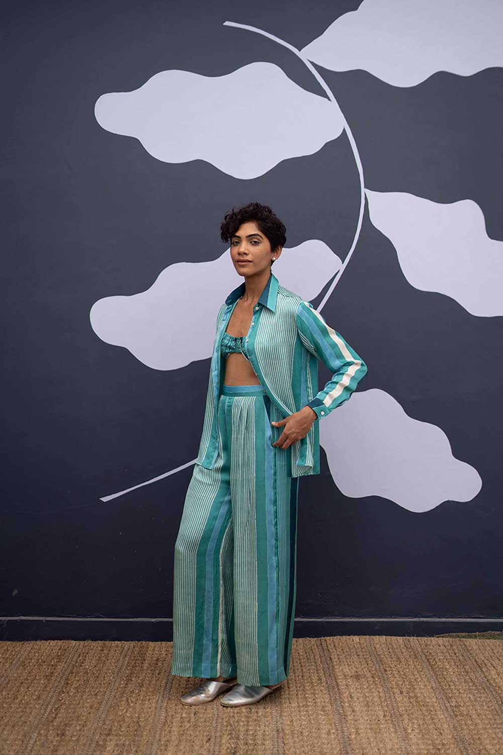 SAVAI CO-ORD AND BRALETTE Fashion Yam