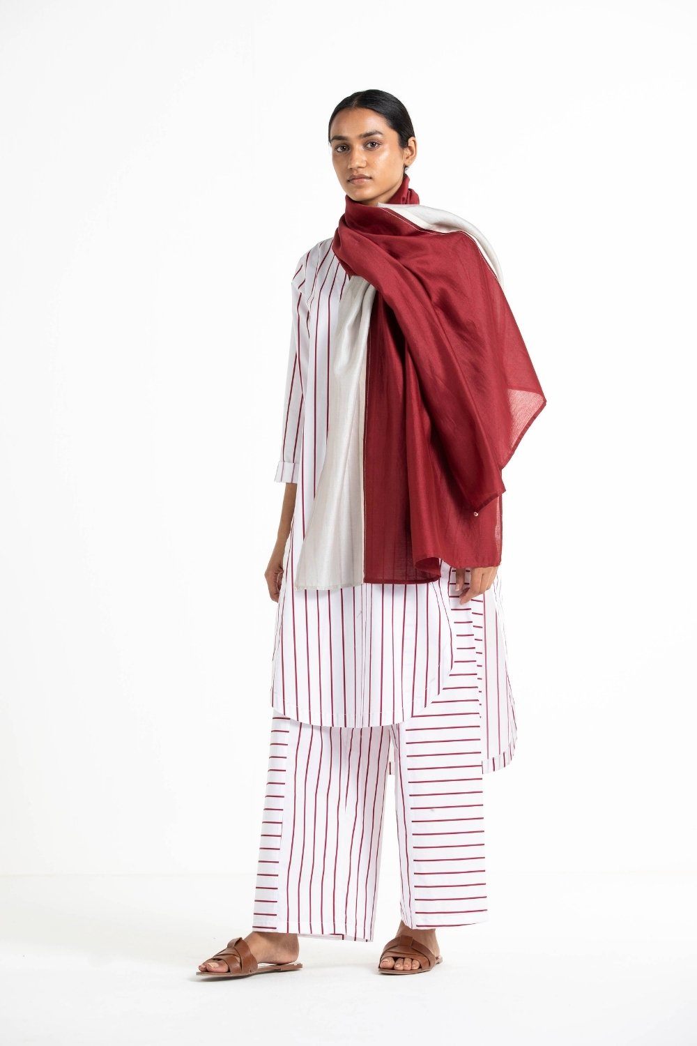 Scarf Crimson Red Fashion THREE