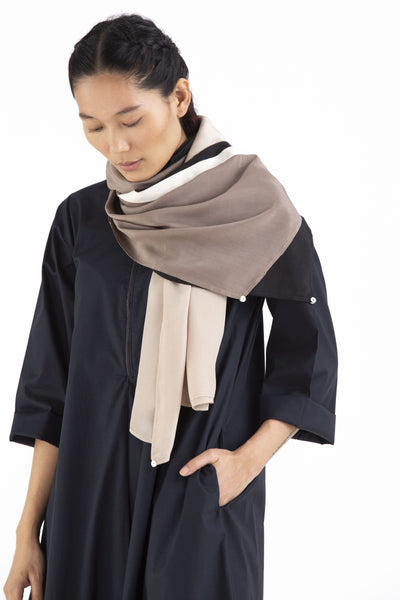 Scarf-Nude Black Cedar Fashion THREE