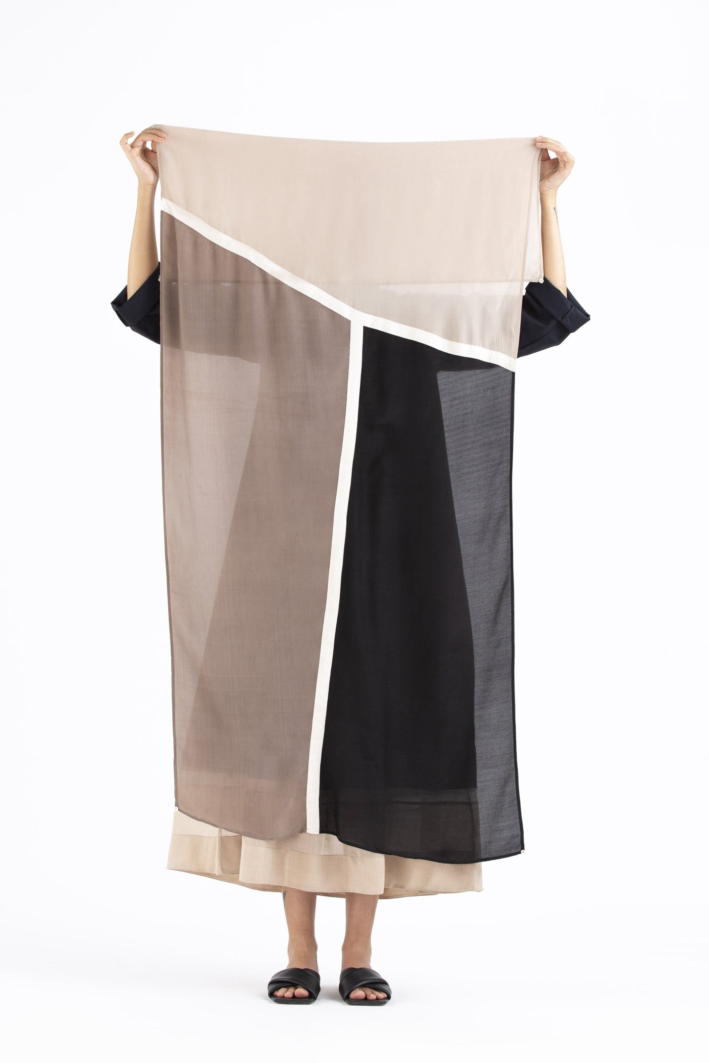 Scarf-Nude Black Cedar Fashion THREE