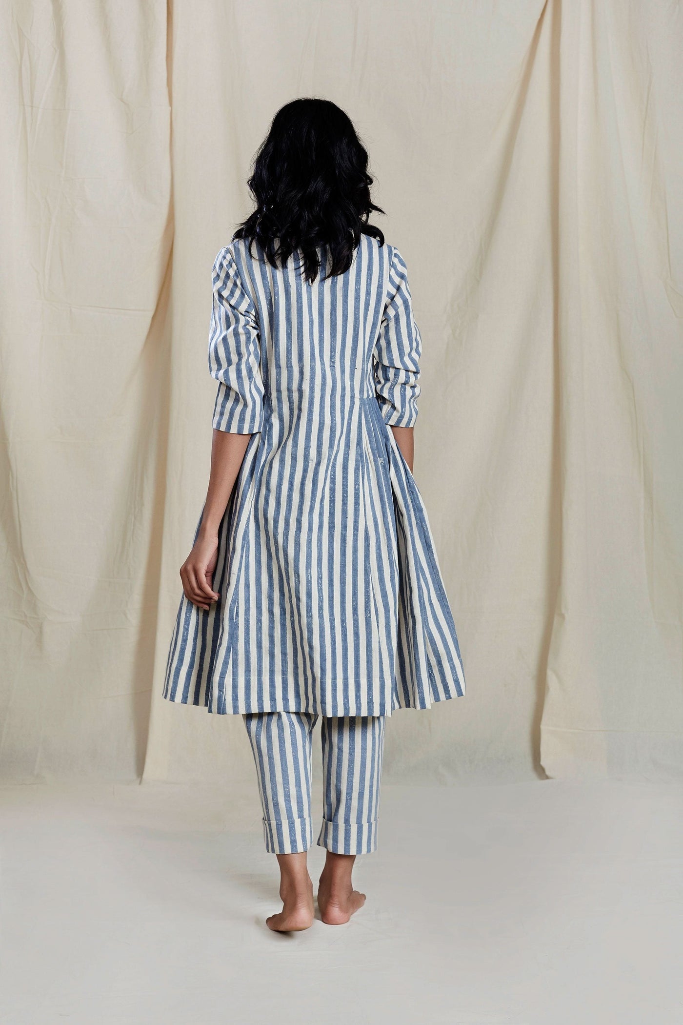 SE MED Oatmeal Stripe Pants Fashion Mati