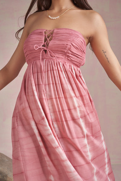Sea Garden tencel maxi dress Fashion SUI 