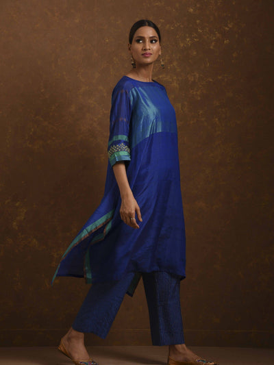 Seher Blue Kurta Set Fashion Priti Prashant 