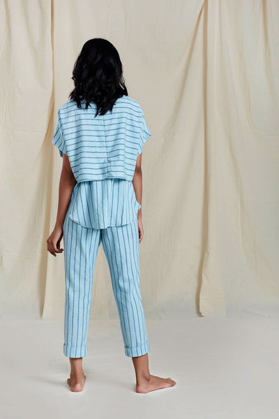 Sevi Aakaar Blue Top Canvas And Weaves