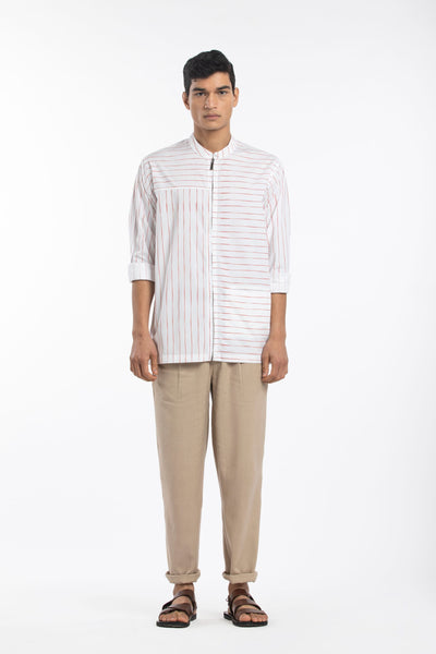 Shacket- Dusty Rose Stripe Men THREE Men 