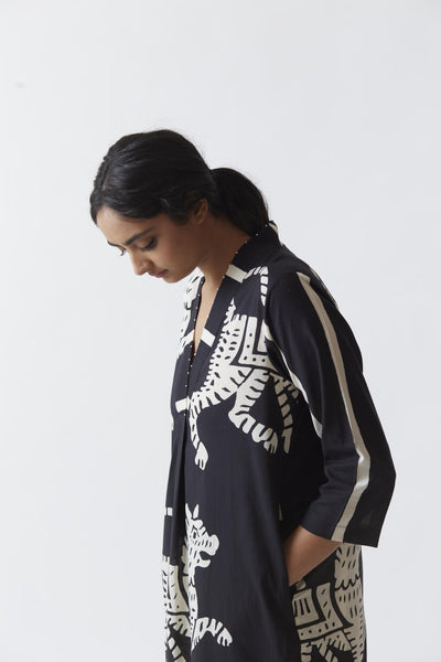 SHER KURTA SET (BLACK) Fashion Yam