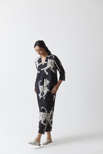 SHER KURTA SET (BLACK) Fashion Yam