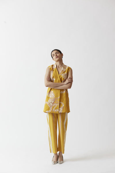SHERNI JACKET SET (YELLOW) Fashion Yam
