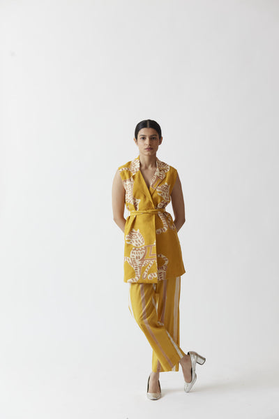 SHERNI JACKET SET (YELLOW) Fashion Yam