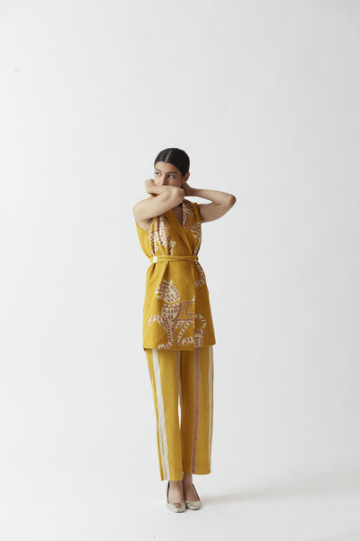 SHERNI JACKET SET (YELLOW) Fashion Yam