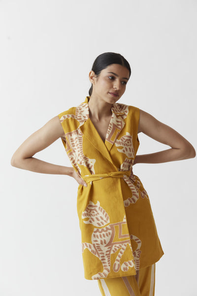 SHERNI JACKET SET (YELLOW) Fashion Yam