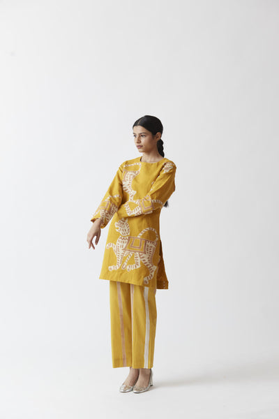 SHERNI KURTA SET (YELLOW) Fashion Yam