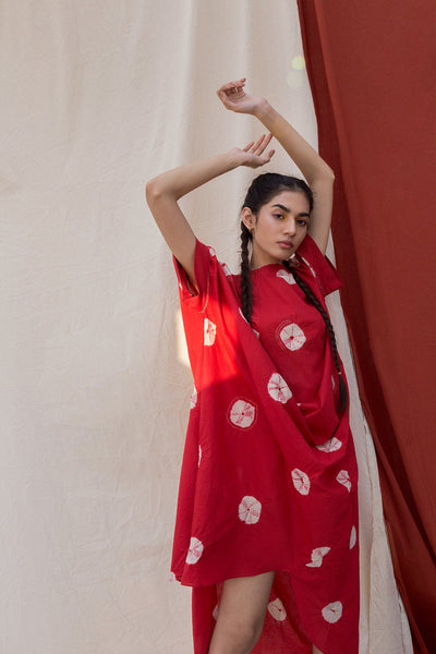 Shibori Drape Dress Fashion The Pot Plant
