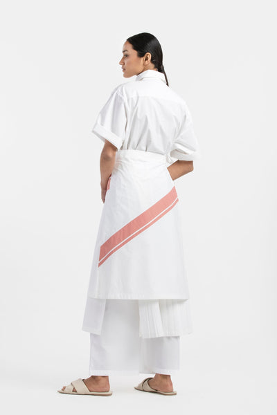 Short Wrap Skirt- White Fashion THREE