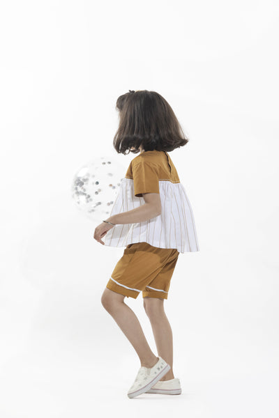 SHORTS- MUSTARD Kids THREE Kids 