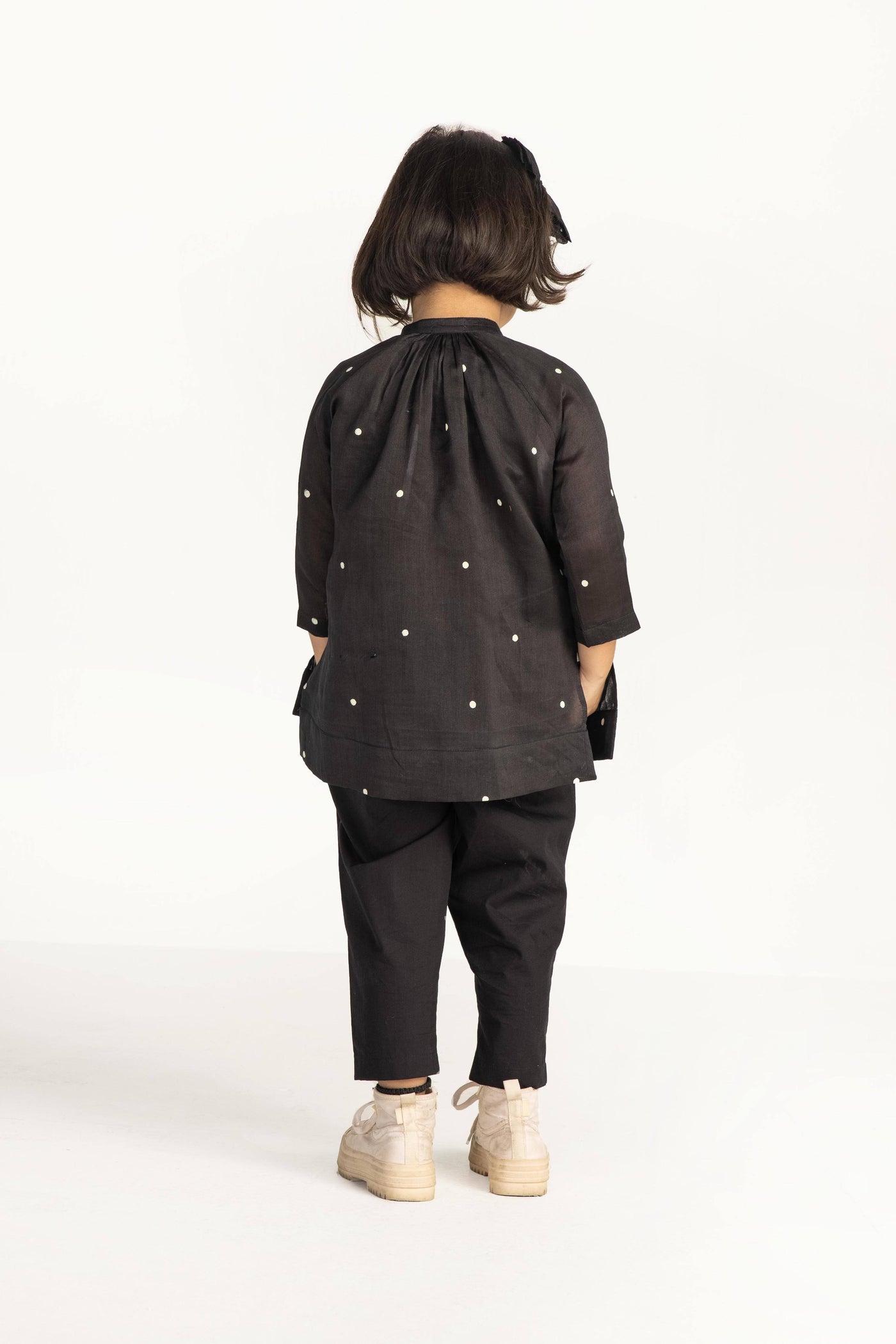 Side Stripe Pant- Black Kids THREE Kids 