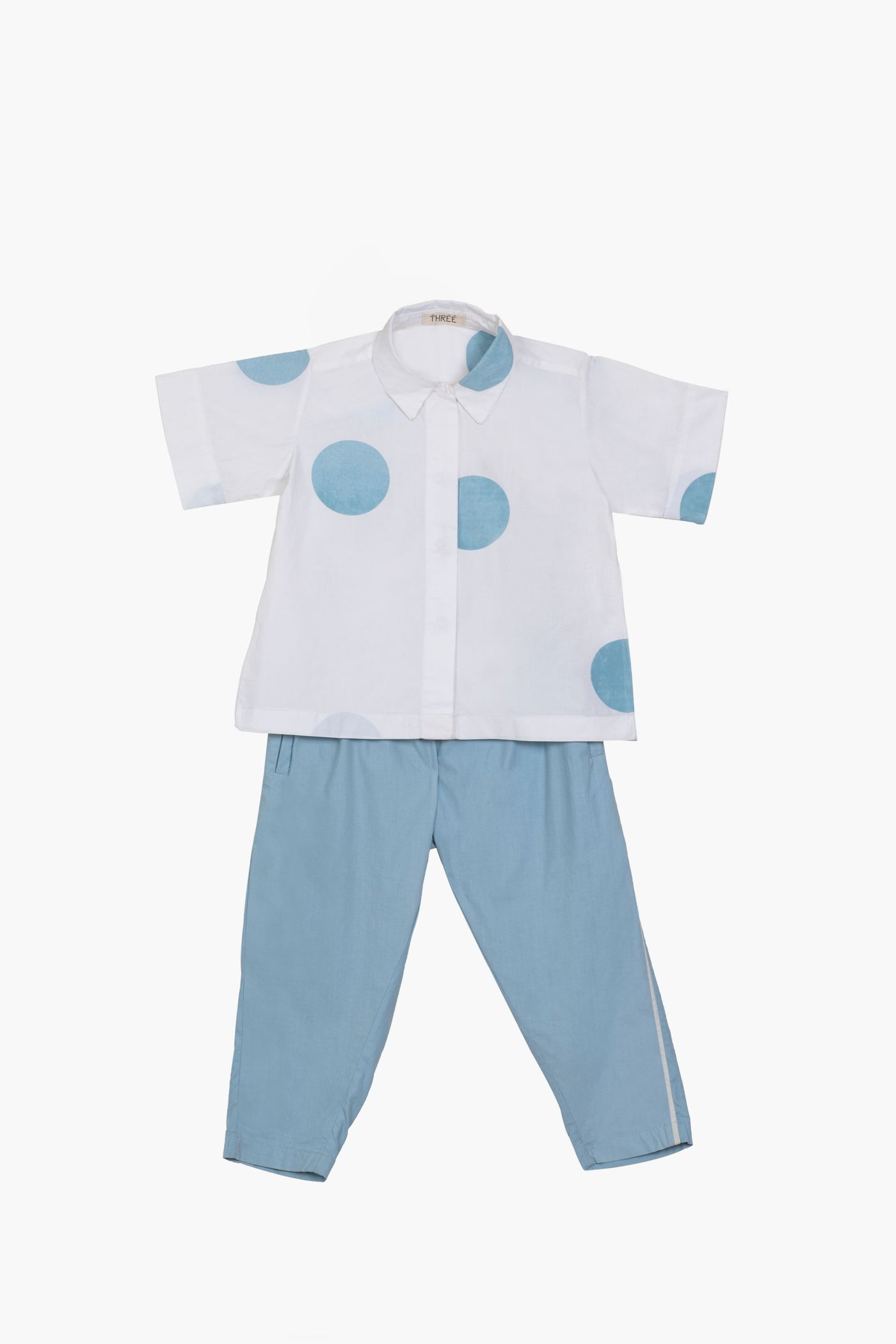 Side Stripe Pant- Powder Blue Kids THREE Kids 