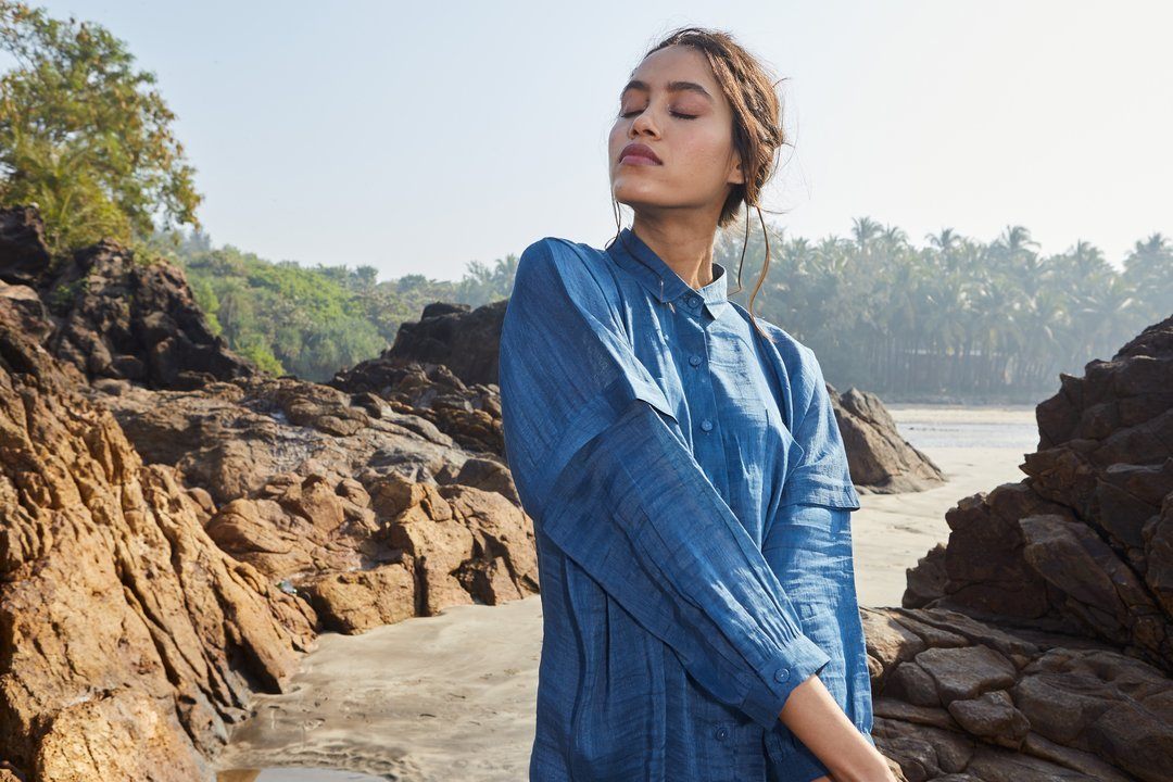 Simone'S Fresh Start In Goblin Blue Fashion The Plavate 