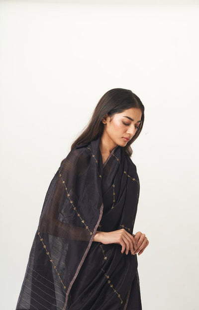 Sitara Bel Saree (Black) Fashion DOT