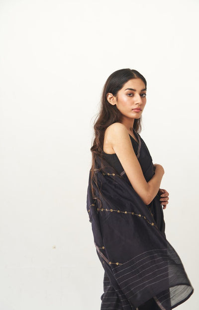 Sitara Bel Saree (Black) Fashion DOT