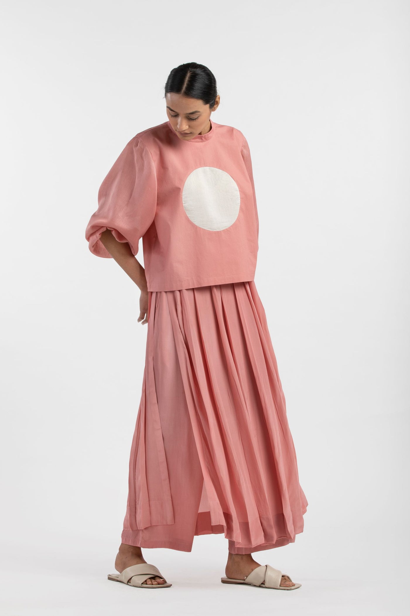 Skirt Pant- Dusty Rose Fashion THREE