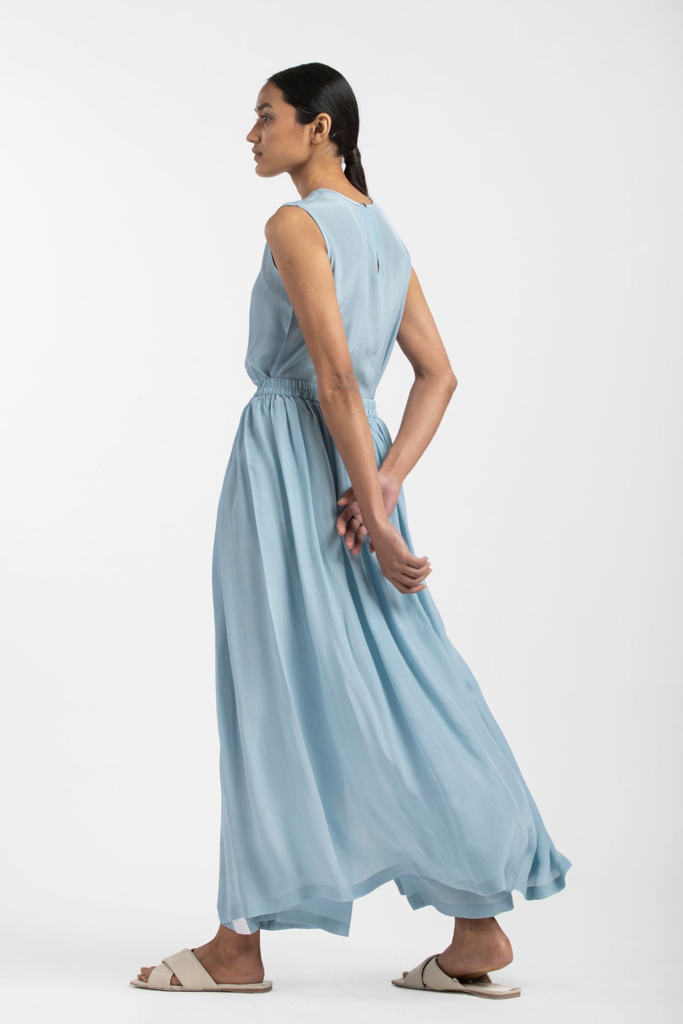 Skirt Pant- Powder Blue Fashion THREE