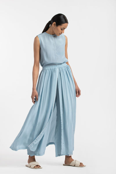 Skirt Pant- Powder Blue Fashion THREE
