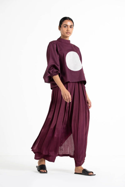 Skirt Pant Wine Fashion THREE