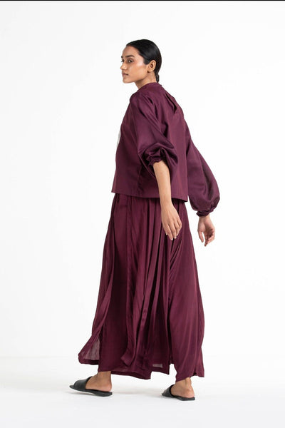 Skirt Pant Wine Fashion THREE