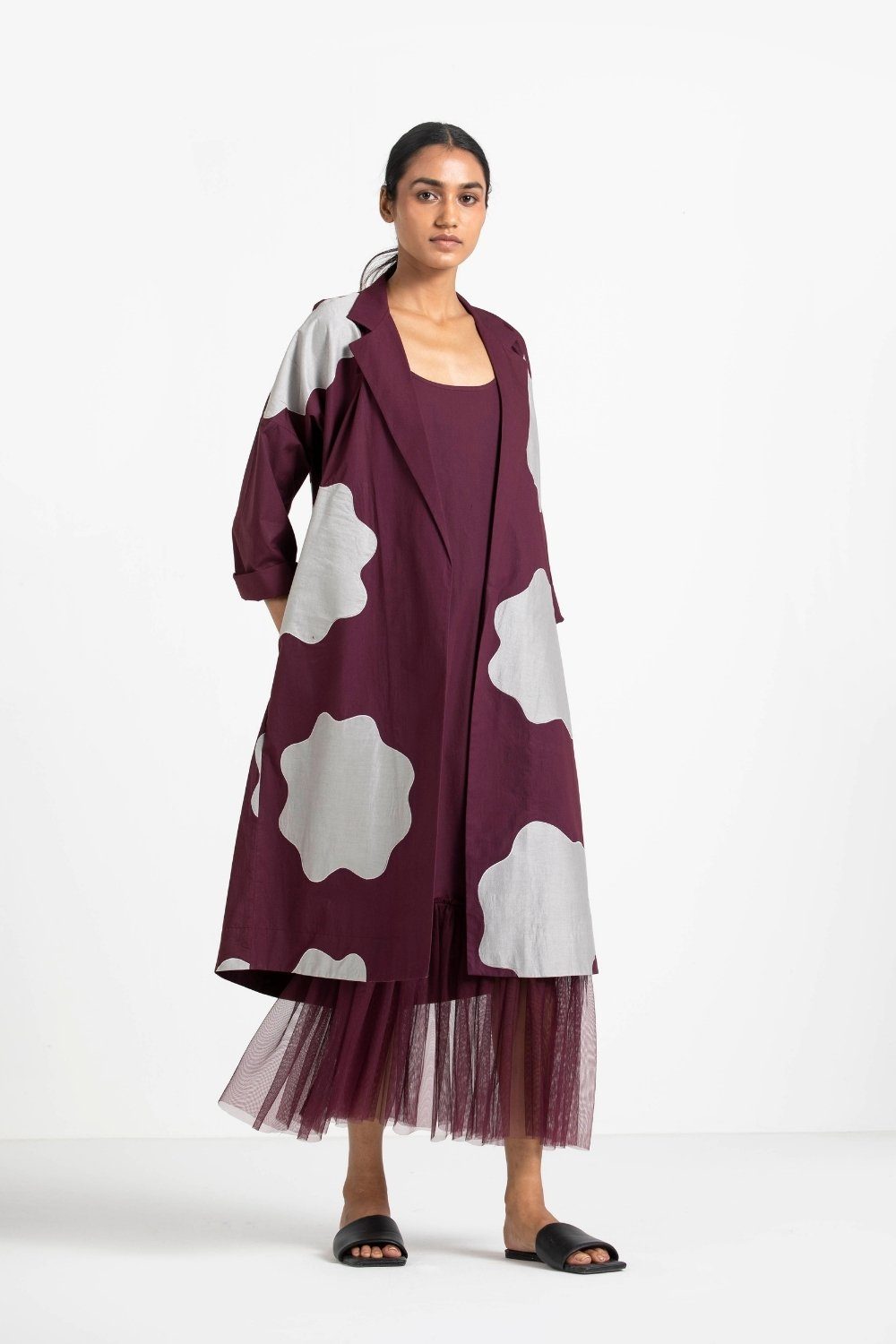 Slip Dress Wine Fashion THREE