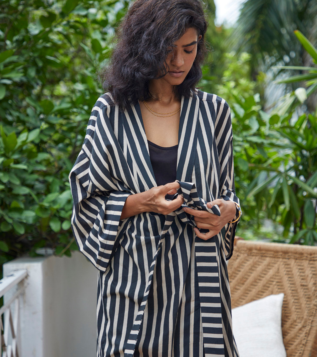 Smoke Overlay Robe Fashion Khara Kapas