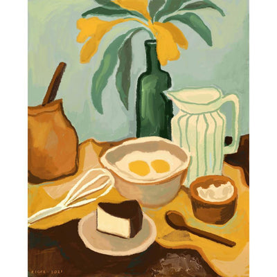 Still Life with Cheesecake Art Richa Kashelkar