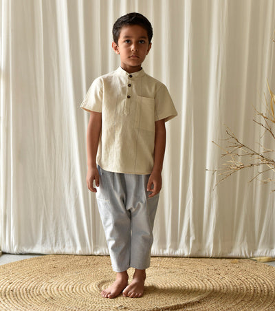 Stone Blue Pants Fashion Khara Kapas Kids