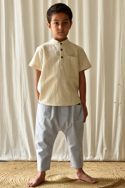 Stone Blue Pants Fashion Khara Kapas Kids